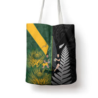 New Zealand and South Africa Rugby Tote Bag Ultimate Rivalry All Black Springboks