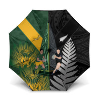 New Zealand and South Africa Rugby Umbrella Ultimate Rivalry All Black Springboks