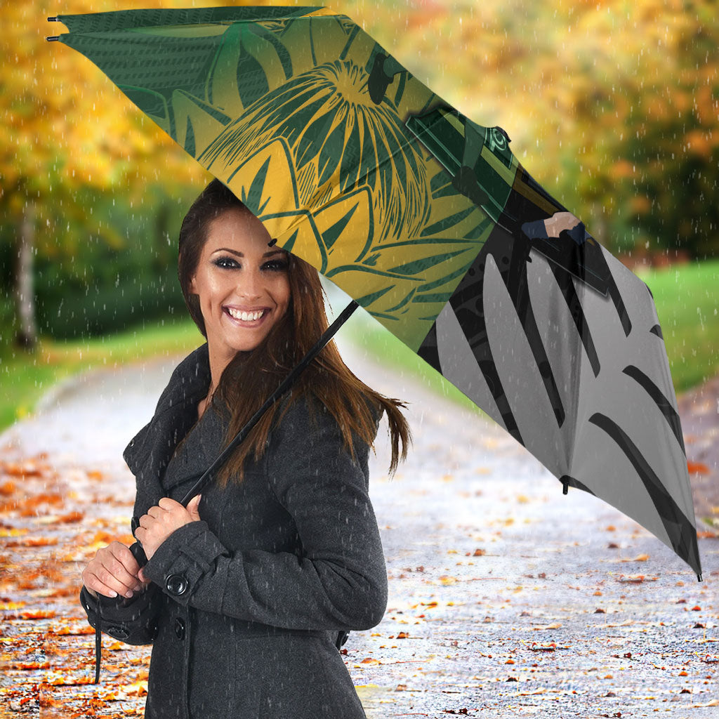New Zealand and South Africa Rugby Umbrella Ultimate Rivalry All Black Springboks