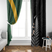 New Zealand and South Africa Rugby Window Curtain Ultimate Rivalry All Black Springboks