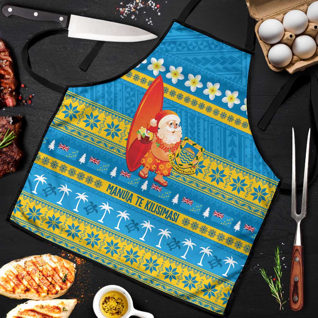 Tuvalu Christmas Apron Cute Santa Manuia te Kilisimasi - Polynesian Pride