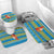 Tuvalu Christmas Bathroom Set Cute Santa Manuia te Kilisimasi - Polynesian Pride