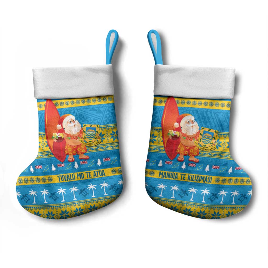 Tuvalu Christmas Stocking Cute Santa Manuia te Kilisimasi - Polynesian Pride