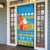 Tuvalu Christmas Door Cover Cute Santa Manuia te Kilisimasi - Polynesian Pride