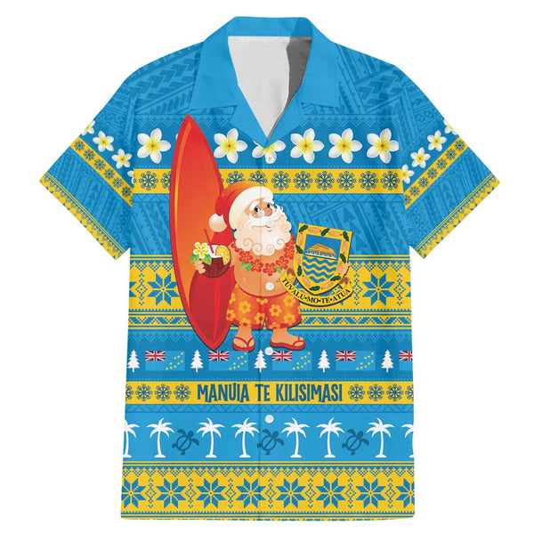 Tonga Kilisimasi Fiefia Hawaiian Shirt Merry Christmas with Tongan Pattern LT13 main image 0