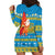 Tuvalu Christmas Hoodie Dress Cute Santa Manuia te Kilisimasi - Polynesian Pride
