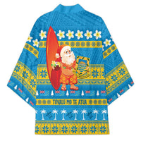 Tuvalu Christmas Kimono Cute Santa Manuia te Kilisimasi - Polynesian Pride
