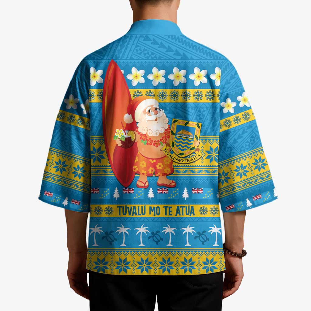 Tuvalu Christmas Kimono Cute Santa Manuia te Kilisimasi - Polynesian Pride