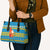 Tuvalu Christmas Leather Bag Cute Santa Manuia te Kilisimasi - Polynesian Pride