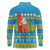 Tuvalu Christmas Long Sleeve Polo Shirt Cute Santa Manuia te Kilisimasi - Polynesian Pride