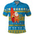 Tuvalu Christmas Polo Shirt Cute Santa Manuia te Kilisimasi - Polynesian Pride
