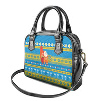 Tuvalu Christmas Shoulder Handbag Cute Santa Manuia te Kilisimasi - Polynesian Pride