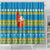 Tuvalu Christmas Shower Curtain Cute Santa Manuia te Kilisimasi - Polynesian Pride