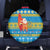 Tuvalu Christmas Spare Tire Cover Cute Santa Manuia te Kilisimasi - Polynesian Pride