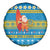 Tuvalu Christmas Spare Tire Cover Cute Santa Manuia te Kilisimasi - Polynesian Pride