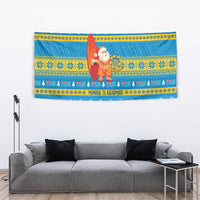 Tuvalu Christmas Tapestry Cute Santa Manuia te Kilisimasi - Polynesian Pride