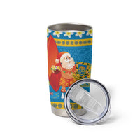 Tuvalu Christmas Tumbler Cup Cute Santa Manuia te Kilisimasi - Polynesian Pride