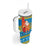 Tuvalu Christmas Tumbler With Handle Cute Santa Manuia te Kilisimasi - Polynesian Pride