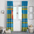 Tuvalu Christmas Window Curtain Cute Santa Manuia te Kilisimasi - Polynesian Pride