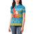 Tuvalu Christmas Women Polo Shirt Cute Santa Manuia te Kilisimasi - Polynesian Pride