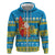 Tuvalu Christmas Zip Hoodie Cute Santa Manuia te Kilisimasi - Polynesian Pride