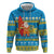 Tuvalu Christmas Zip Hoodie Cute Santa Manuia te Kilisimasi - Polynesian Pride