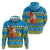 Tuvalu Christmas Zip Hoodie Cute Santa Manuia te Kilisimasi - Polynesian Pride