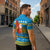 Tuvalu Christmas Zipper Polo Shirt Cute Santa Manuia te Kilisimasi - Polynesian Pride