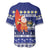 Nauru Christmas Baseball Jersey Cute Santa Coat Of Arms Merry Xmas - Polynesian Pride