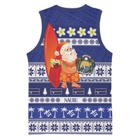 Nauru Christmas Basketball Jersey Cute Santa Coat Of Arms Merry Xmas - Polynesian Pride