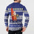 Nauru Christmas Button Sweatshirt Cute Santa Coat Of Arms Merry Xmas - Polynesian Pride