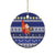 Nauru Christmas Ceramic Ornament Cute Santa Coat Of Arms Merry Xmas - Polynesian Pride