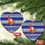Nauru Christmas Ceramic Ornament Cute Santa Coat Of Arms Merry Xmas - Polynesian Pride