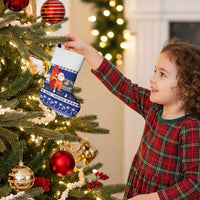 Nauru Christmas Stocking Cute Santa Coat Of Arms Merry Xmas - Polynesian Pride