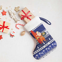 Nauru Christmas Stocking Cute Santa Coat Of Arms Merry Xmas - Polynesian Pride