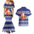 Nauru Christmas Couples Matching Mermaid Dress and Hawaiian Shirt Cute Santa Coat Of Arms Merry Xmas - Polynesian Pride