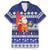 Nauru Christmas Family Matching Off The Shoulder Long Sleeve Dress and Hawaiian Shirt Cute Santa Coat Of Arms Merry Xmas - Polynesian Pride