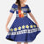 Nauru Christmas Family Matching Puletasi and Hawaiian Shirt Cute Santa Coat Of Arms Merry Xmas - Polynesian Pride