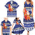 Nauru Christmas Family Matching Summer Maxi Dress and Hawaiian Shirt Cute Santa Coat Of Arms Merry Xmas - Polynesian Pride