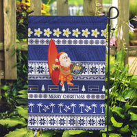 Nauru Christmas Garden Flag Cute Santa Coat Of Arms Merry Xmas - Polynesian Pride