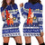 Nauru Christmas Hoodie Dress Cute Santa Coat Of Arms Merry Xmas - Polynesian Pride