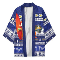 Nauru Christmas Kimono Cute Santa Coat Of Arms Merry Xmas - Polynesian Pride