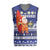 Nauru Christmas Knitted V-Neck Vest Cute Santa Coat Of Arms Merry Xmas - Polynesian Pride