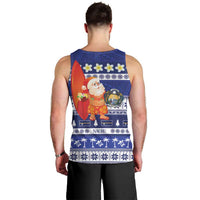 Nauru Christmas Men Tank Top Cute Santa Coat Of Arms Merry Xmas - Polynesian Pride