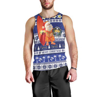 Nauru Christmas Men Tank Top Cute Santa Coat Of Arms Merry Xmas - Polynesian Pride