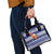Nauru Christmas Shoulder Handbag Cute Santa Coat Of Arms Merry Xmas - Polynesian Pride
