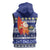 Nauru Christmas Sleeveless Hoodie Cute Santa Coat Of Arms Merry Xmas - Polynesian Pride