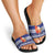 Nauru Christmas Slide Sandals Cute Santa Coat Of Arms Merry Xmas - Polynesian Pride