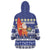 Nauru Christmas Wearable Blanket Hoodie Cute Santa Coat Of Arms Merry Xmas - Polynesian Pride