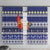 Nauru Christmas Window Curtain Cute Santa Coat Of Arms Merry Xmas - Polynesian Pride